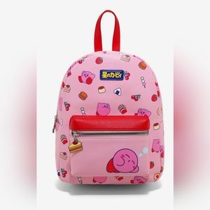 Kirby Food Pink Mini Backpack NWOT
